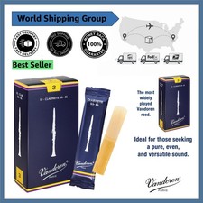 Responsive Box of 10 Bb Clarinet Reeds - Traditional Strength 3 for All Styles
