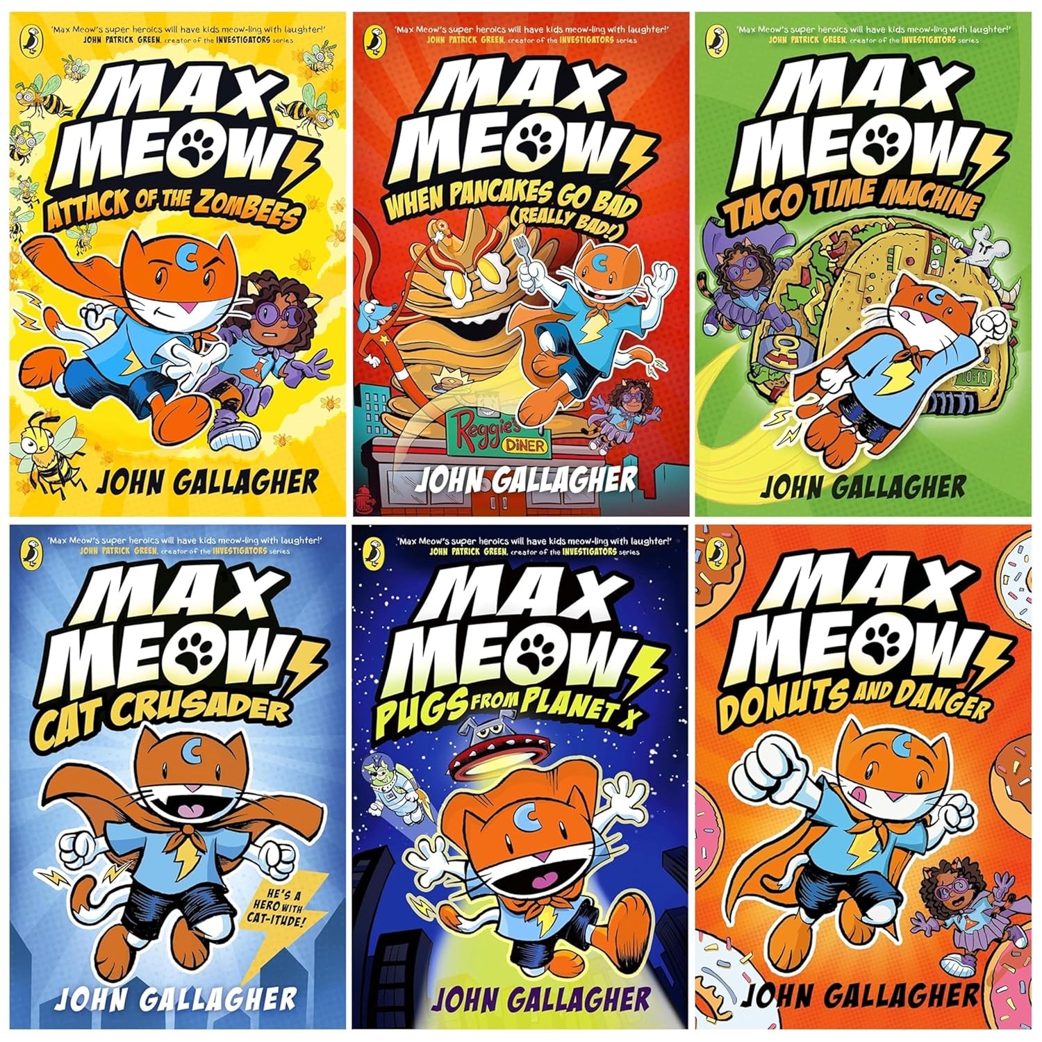 Max Meow Series By John Gallagher Graphic Novels 6 Books Collec | John Gallagher
