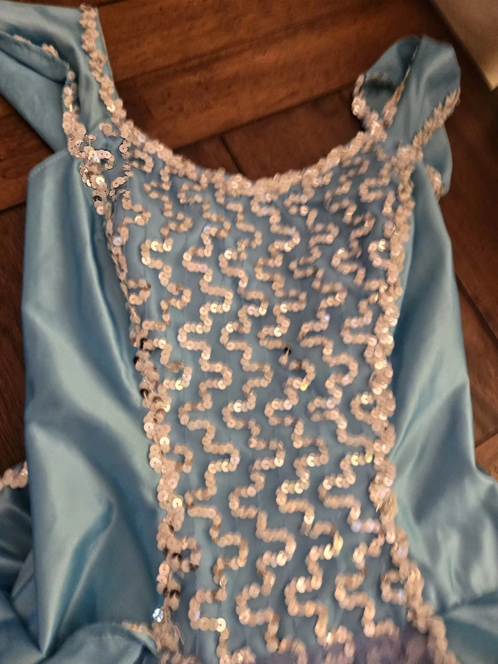 Fantasia de Halloween feminina adulta Cinderela cosplay vestido de princesa feito à mão - Imagem 3 de 4