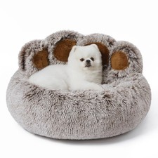 Jiupety Calming Cozy Comfy Small Dog and Cat Bed, Creative Donut Pets Bed wit...