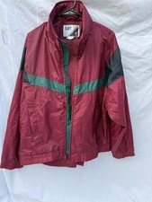 Vtg Wilson Staff Track Suit Men Burgundy Jacket  Pants Nylon Warm Up Size XL