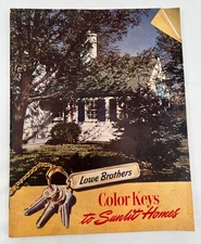 Vintage 1950's Lowe Brothers Paints Color Keys to Sunlit Homes Brochure