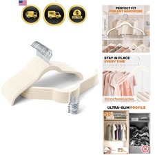 Velvet Hangers Clothes Hangers Space Saving Non Slip Slim Flocked 30 Pack