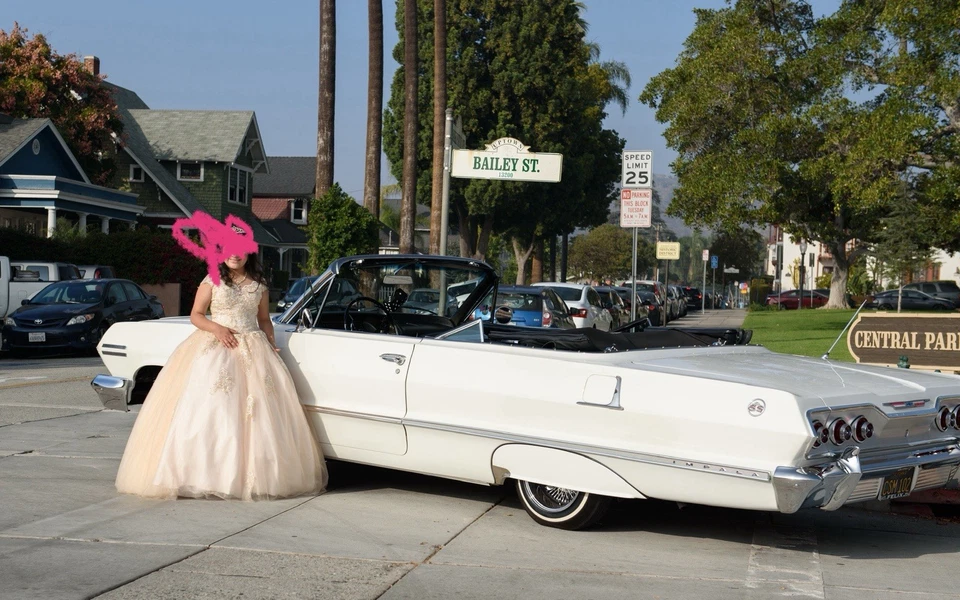 Vestido de baile talla 8 de quinceañera color champán  Foto 4 de 4