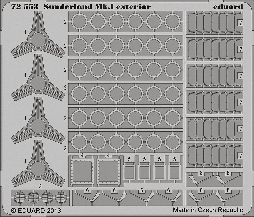 EDP72553 - * Eduard Photoetch 1:72 - Sundererland Mk.I Exterior