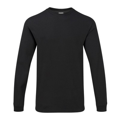 t shirt maglia men tee uomo morbida scollo aderente maniche lunghe nero