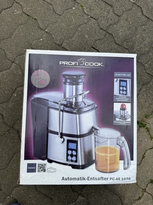Profi Cook Automatik-Entsafter PC- AE 1070 Silber NEU OVP