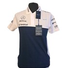 Childs Williams F1 Team Shirt By Hackett pique polo white/navy Childs LARGE