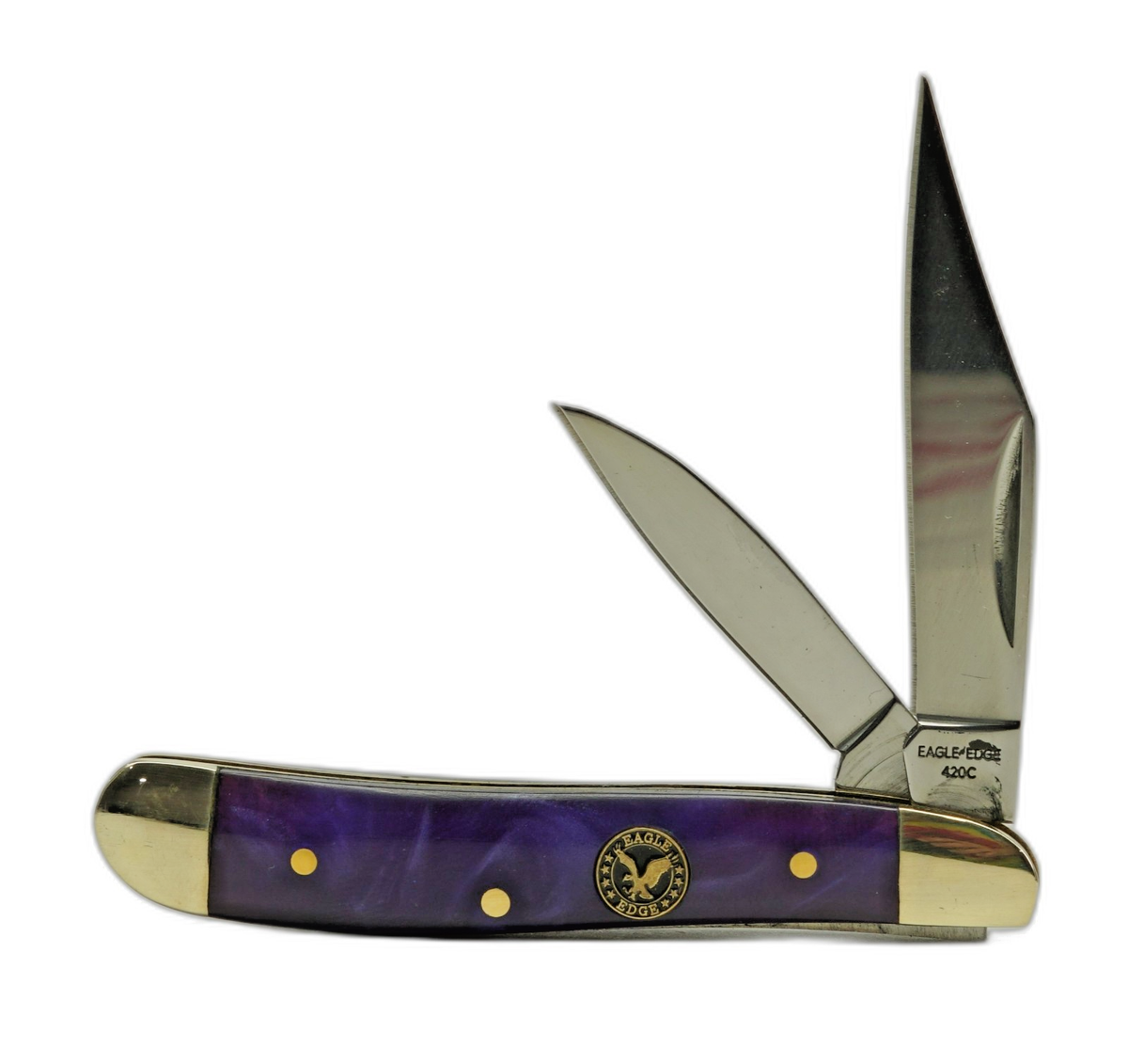 NEW COLORS! - EAGLE EDGE Pocket Knife, Small Peanut Style