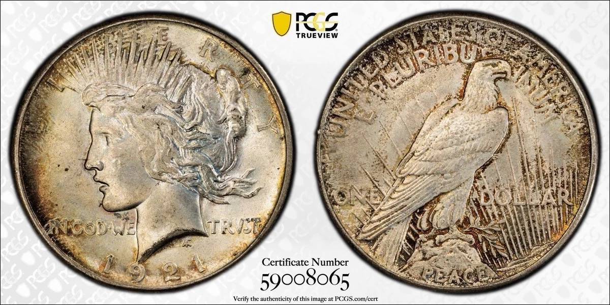MS 64 Graded 1921 Year Peace Dollars (1921-1935) for sale | eBay