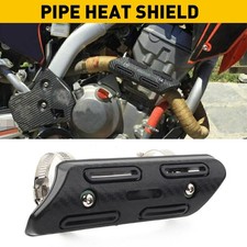 Exhaust Muffler Pipe Heat Shield Cover Heel Guard Universal Black Motorcycle GB