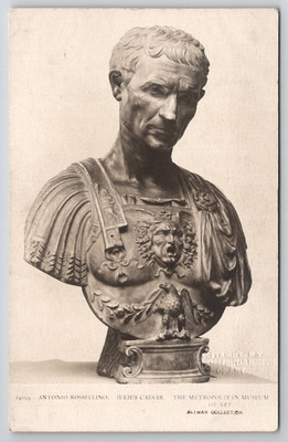 Antonio Rossellino Bust of Julius Caesar Aliman Collection RPPC Postcard L48