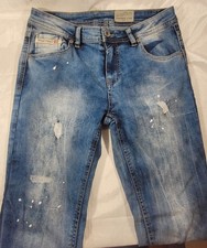 Diesel Kid Thanaz Youth Sz 14Y Streetware Paint Splatter Distressed Skinny Jeans