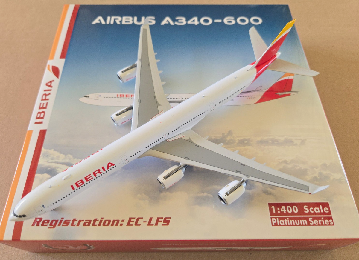 1:400 Phoenix Airbus A340-600 Iberia EC-LFS new livery | eBay