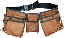 Heavy-Duty Polyester Tool Bag with 11 Pockets With Belt– Double-Sided Design