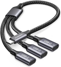 USB C Splitter 1 in 3 Out, USB Type C Splitter, USBC Male to Multi Type C Female