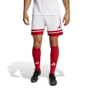  Pantaloncini Shorts UOMO Adidas Squadra 25 Football Bianco Rosso 
