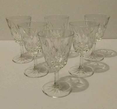 6er Set Vintage VMC France ''Reims'' Kristall Sherry/Port/Likör Gläser