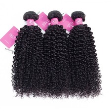ISEE 9A Mongolian Kinky Curly Human Hair Bundles 10 12 14 Inch