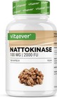 Nattokinase - 180 Kapseln mit je 100 mg (20.000 FU/g) - 6 Monatsvorrat - Vegan