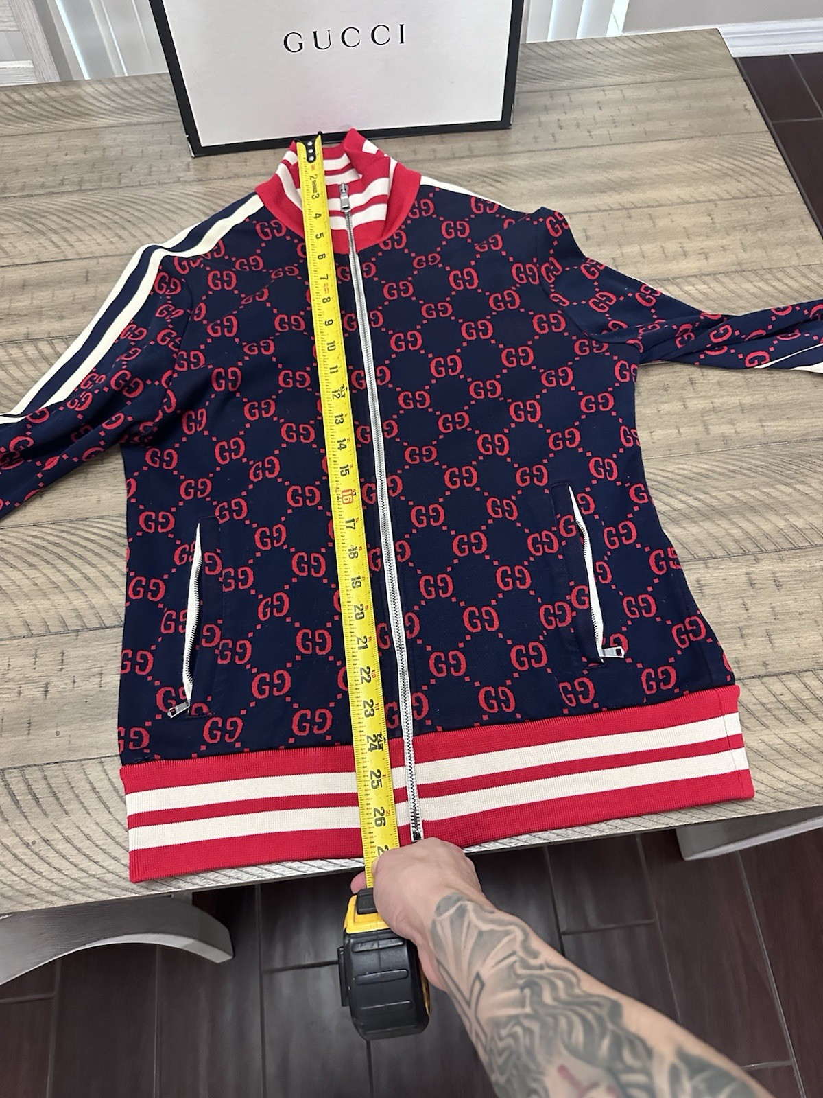 Gucci Monogram Print Jacket Size Medium With Box - image 12