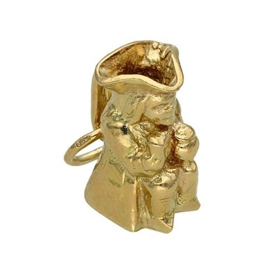 Damen 9 kt Gelbgold Toby Krug Charm - 3,4 g