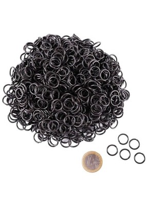 3kg Kettenringe Paket unvernietet verzinkt oder brüniert 9mm ID Kettehemd DIY