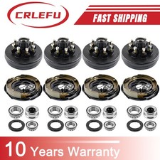 8 On 6.5 Bolt Circle Hub Drum Kits W 12 X 2 Lhrh Electric Brake For 7000lbs