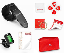 Vangoa Mandolin Starter Kit: VT-01 Tuner Strap Strings 4-Picks Cloth Chord Chart