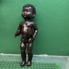 VINTAGE 1950'S PEDIGREE  HARD PLASTIC BLACK WALKER DOLL 21”  (5H)