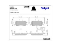 Delphi Bremsbelagsatz, Scheibenbremse LP1683 FüR Ford