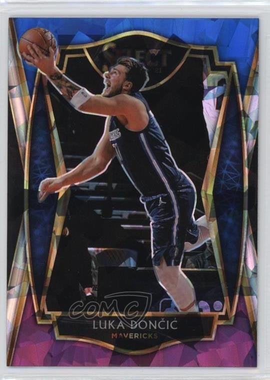 2020 Select Premier Level Blue White Purple Cracked Ice Prizm Luka Doncic 17f8