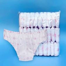 HOT 30Pcs Women Ladies Disposable Non Woven Paper Brief Panties Underwear