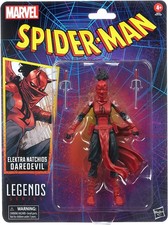 Marvel Legends Spider-Man Retro Elektra Natchios Daredevil Figure