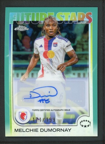 2025 Melchie Dumornay 171/199 Auto Topps Chrome UEFA Women S Champions League