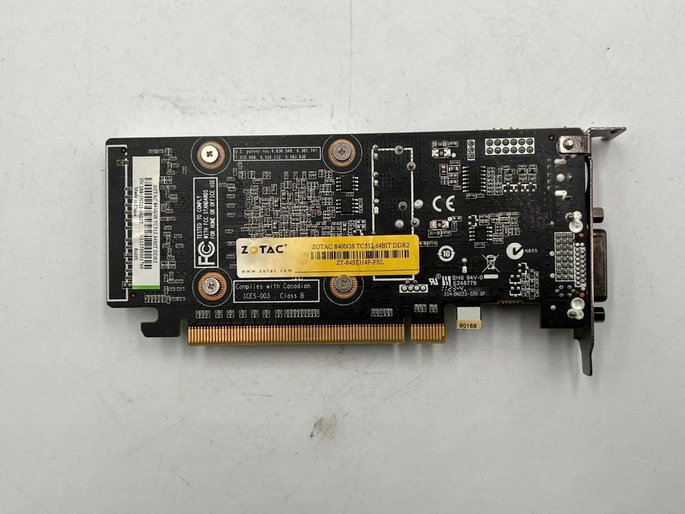 Tarjeta de gráficos de video Zotac 8400GS GEN2 512 MB 64 BITS DDR2 Foto 2 de 4