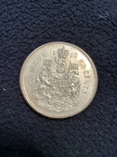 1960 Canadian Silver Half Dollar