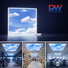 LED 600x600mm Panel Sky  Lights 48W 4320LM Recessed Ceiling Light Slim Square