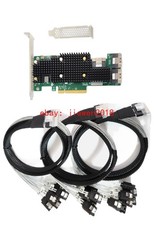  LSI 9600-24i Tri-Mode 12Gbps SATA NVME PCIe 4.0 x8 + 3*SFF-8654 8*SATA cables