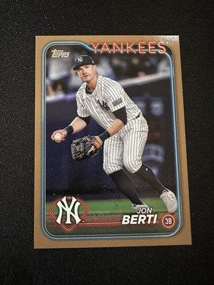 2024 Topps Update #US124 Jon Berti Gold #/2024 Yankees card