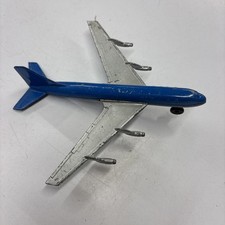 VTG Tootsietoy Boeing 707 Diecast Commercial Airliner Toy Airplane Blue Silver