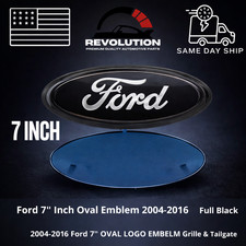Ford Full Black Emblem 7 Inch Oval Logo Front Grilletailgate Badge 1999-16 New