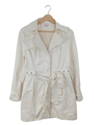 ORSAY Trenchcoat Damen Mantel Gr. DE 38 wollweiß Casual-Look