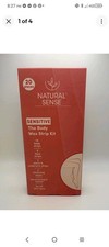 Natural Sense Sensitive The Body Wax Strip Kit 20 Pieces for All Skin Types
