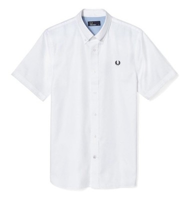 Mens Button Down Shirt With Border Fred Perry