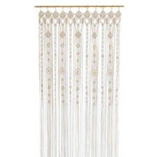 Boho Large Macrame Window Curtain Wide Room Divider Doorway Curtain 79 x 47 I...