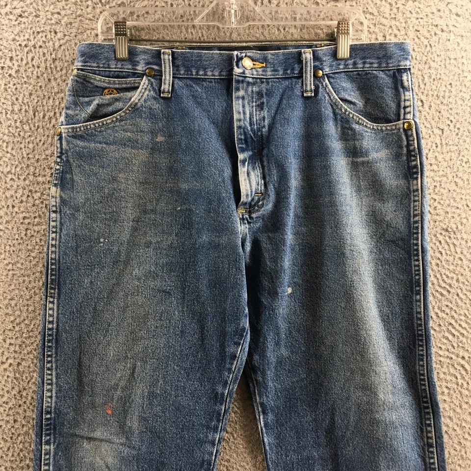 Pantalones de mezclilla Wrangler George Strait colección corte vaquero para hombre 36x30 azul algodón Foto 2 de 4