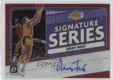 2020-21 Donruss Optic Signature Series Choice Red Prizm Jerry West Auto HOF 16rf