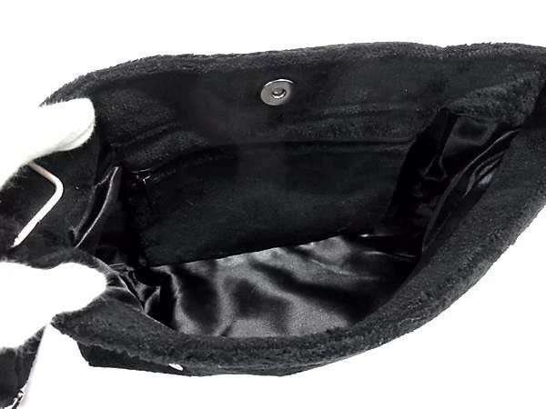 CHANEL точности наплечная сумка с Coco Mark - черный и белый ворс, женщин - Изображение 4 из 4