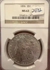 1896 Morgan Silver Dollar NGC MS63